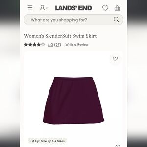 Lands' End Women's Swim Sarong - Deep Purple